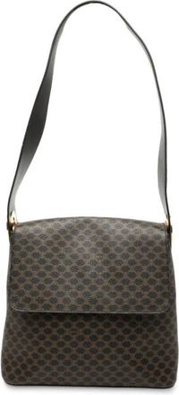 Celine Pre-owned Shoulder Bags, female, Brown, Size: ONE SIZE Pre-owned Triomphe Monogram Shoulder Bag
