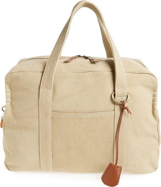 J.W.Anderson Cotton Canvas Weekend Bag in Stone at Nordstrom