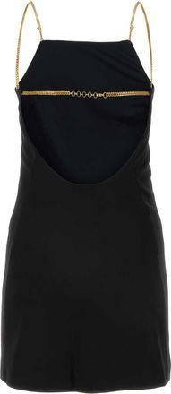 Palm Angels Womens Black Jersey Mini Dress Blackblack Abiti