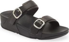 FitFlop Lulu Slide Sandal in All Black at Nordstrom Rack, Size 10