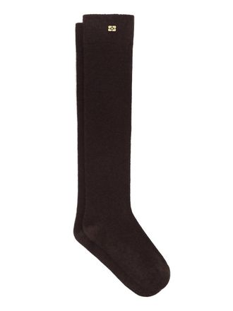 Ganni Wool Yak Mix High Socks
