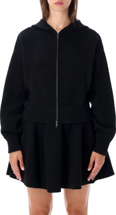 Lisa Yang Lilia Cropped Peplum Zip Hoodie