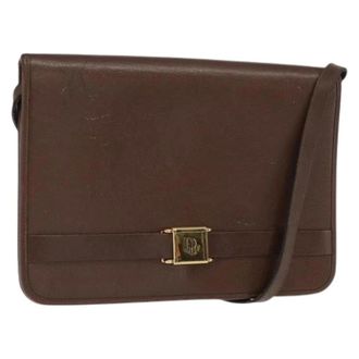 Dior Pre-owned Vintage schoudertas - Dames - Pre-owned - Bruin - Maat: ONE Size Leer