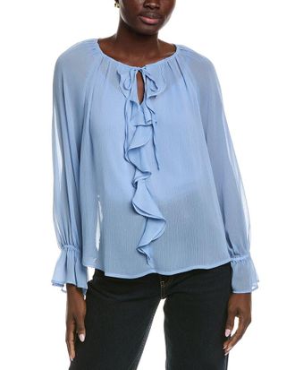 Vince Camuto Ruffle Front Blouse