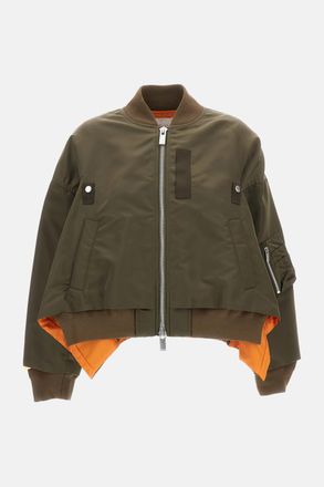 sacai Giacca In Nylon Twill