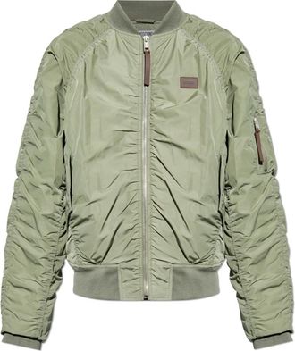 Moschino Bomberjack - Heren - Bomber jackets - Groen - XL - Katoen - Jassen