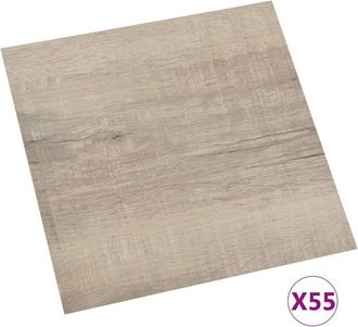 vidaXL Listoni per Pavimenti Autoadesivi 55 pz in pvc 5,11 m&sup2; Talpa - Vidaxl