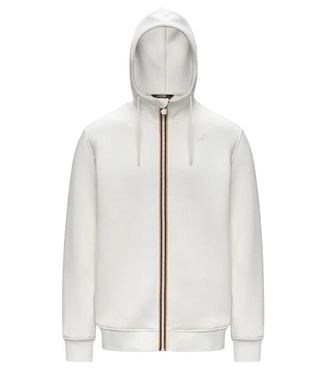 K-Way White Regular Logo Hoodie