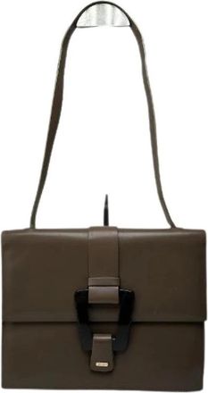 Gucci Pre-owned Cross Body Bag - Dames - Vintage Schoudertas - Bruin - ONE Size - Leer - Vintage