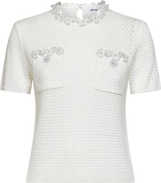 Self Portrait Mujer, Jerseys, Blanco, Talla: L