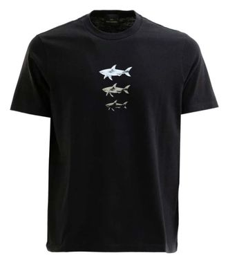 Paul & Shark Black Crew Neck T-Shirt