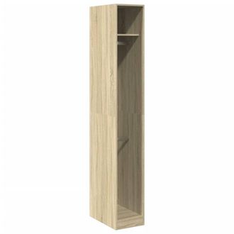 Berkfield Home Wardrobe Sonoma Oak 30x50x200 cm Engineered Wood in Light Oak | Size: 30 x 50 x 200 cm