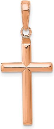 Diamond2Deal 14k Gold Reversible Latin Cross Pendant