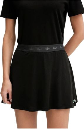 Lacoste Gonna Corta Sport Ultra Dry Stretch Piqu&eacute; - - Skirts - Donna - Nero - XS