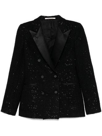 Tagliatore Blazer verfraaid met pailletten - Zwart