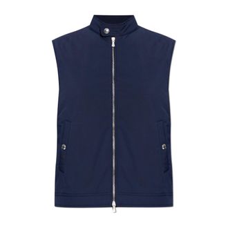 Eleventy Vests, male, Blue, Size: 2XL Insulated Vest with a Stand-up Collar