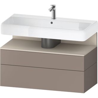 Duravit Duravit - Qatego Mueble Bajo Lavabo, 1 Extra&iacute;ble Y 1 Caj&oacute;n