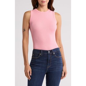 7 For All Mankind Racer Tank in Blush at Nordstrom Rack, Size X-Small