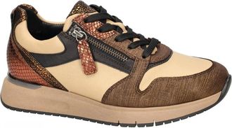 Gabor Schoenen, Dames, Beige, 38 1/2 EU, Leer, 76.446.22 Sneakers