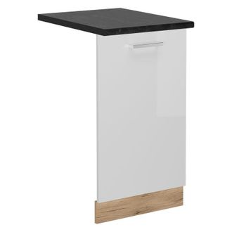 Vicco Tapa Del Lavavajillas R-line, Blanco Alto Brillo, 45 Cm, Et Antracita