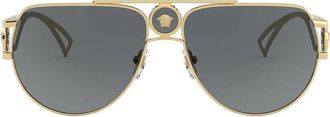 Versace Sunglasses Ve2225 100287 Gold/Grey Unisex