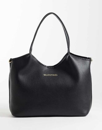 Valentino Aleksandra - Borsa shopping grande nera-Nero
