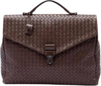 Bottega Veneta Pre-owned Business Bag - Dames - Vintage Handtas - Bruin - ONE Size - Leer - Vintage