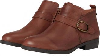 David Tate Womens Maverick Ankle Boots In Luggage Nappa Leather