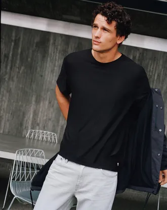 Vuori Clothing Strato Tech T-Shirt | Black | XS, Size Extra Small