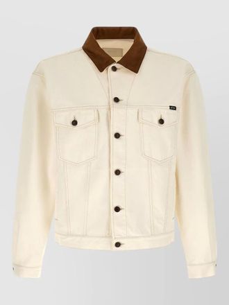Prada denim single breasted jacket