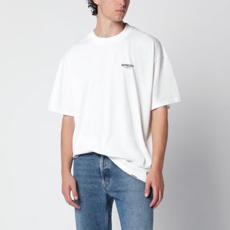 Represent T-shirt bianca in cotone con logo