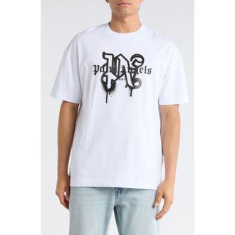 Palm Angels Logo Graphic T-Shirt in White Black at Nordstrom Rack, Size Xx-Small