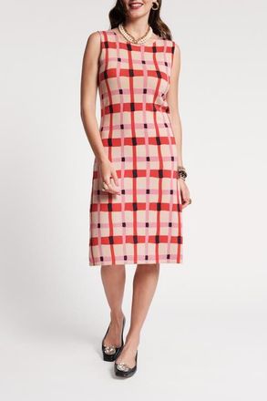Frances Valentine Swan Shift Dress Lollipop in Pink/red/multi at Nordstrom, Size X-Large