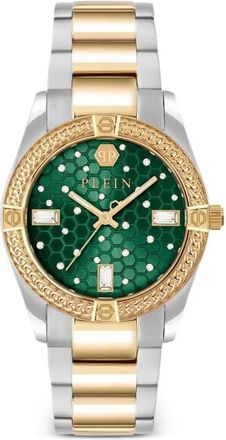 Philipp Plein Icon Chain 36mm - women - stainless steel/Crystal/PVD-Plated Stainless Steel - One Size - Green