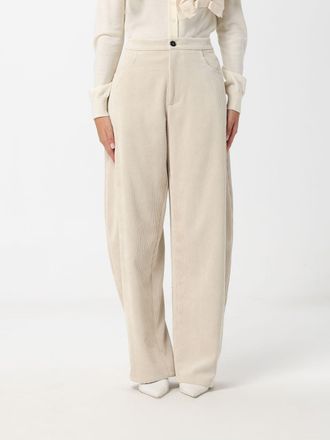 Meimeij Pants Woman color Yellow Cream