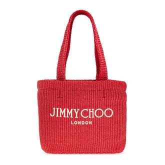 Jimmy Choo London Tote Bags, female, Red, Size: ONE SIZE Beach Tote East-West Medium