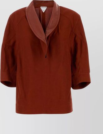 Bottega Veneta viscose linen shirt