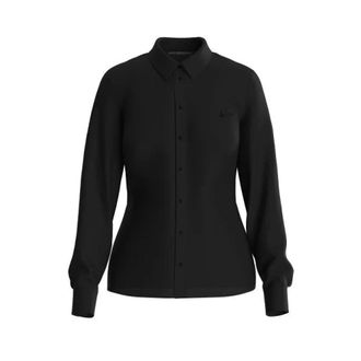 Guess Shirts, female, Black, Size: M Classic Slim Fit Shirt