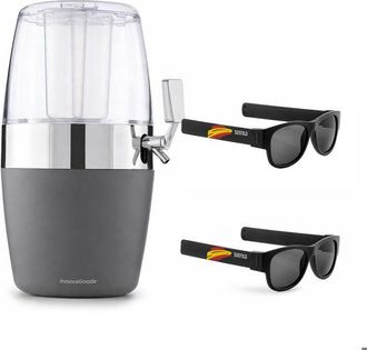 InnovaGoods Pack Distribuidor De Bebidas Refrigerantes - Innovagoods - Freer & Sunfold Espa&ntilde;a Negro - 4 L - Anti-goteo - Uv400