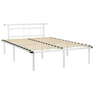 Berkfield Home Bed Frame White Metal 140x200 cm