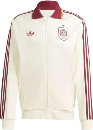 adidas Spanje Uit Uitshirt Jas - Heren - Trainingsjackets - Wit - XL - Katoen - Fitness