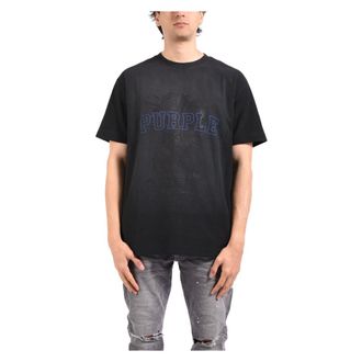 Purple T-Shirts, male, Black, Size: 2XL Textured Jersey T-Shirt