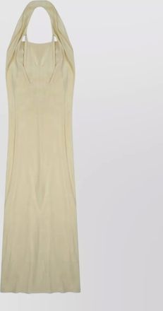 Alysi silk v-neck maxi dress