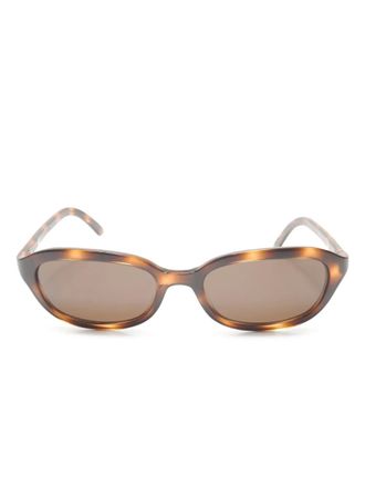 Chanel Occhiali da sole ovali anni 2000 - Marrone