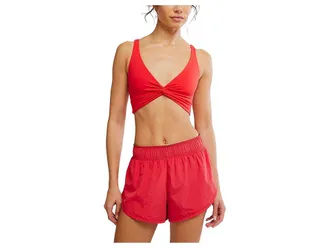 Free People Movement Never Better Twist Crop Womens Workout Grapefruit : LG (Womens 12-14), Cotton/Elastane