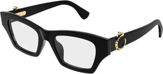 Cartier Glasses, female, Black, Size: 51 MM Cat-eye Optical Frame