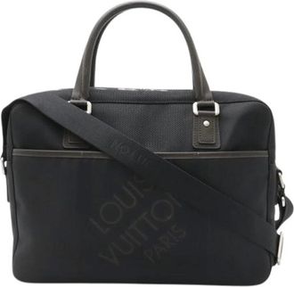 Louis Vuitton Pre-owned Handbags, female, Black, Size: ONE SIZE Pre-owned Damier Geant Briefcase