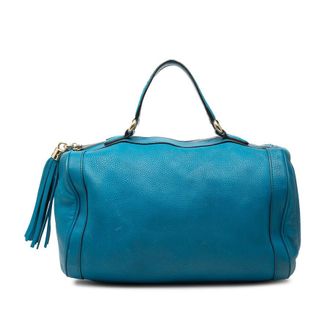 Gucci Pre-owned Gucci Medium Pebbled Calfskin Soho Boston Bag Ladies ER4I1GBGFLQUA0H4