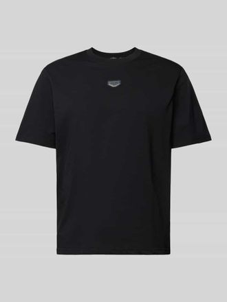 Antony Morato T-Shirt mit Label-Detail in Black, Gr&ouml;&szlig;e XXL