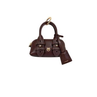 Pinko Pinko - Sleutelhanger Bedel - Dames - Accessoires - Bruin - Maat: ONE Size